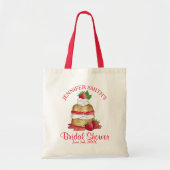 Tote Bag Gâteau de mariage Gâteau aux fraises Fête d'annive (Devant)