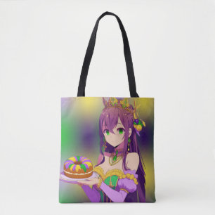 Tote Bag Gâteau des rois d'Anime Mardi Gras
