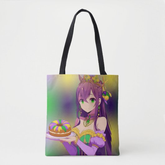 Tote Bag Gâteau des rois d'Anime Mardi Gras (Devant)