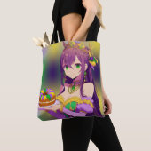 Tote Bag Gâteau des rois d'Anime Mardi Gras (De près)
