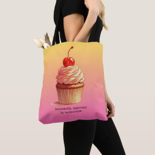 Tote Bag Gâteau Fun Cupcake de Soutien Émotionnel par Crème