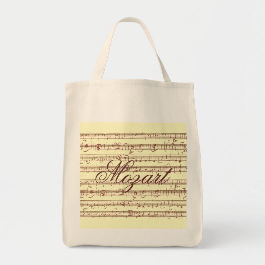 Tote Bag Gavotte de Mozart - épicerie Fourre-tout (Devant)