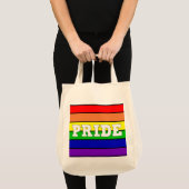 Tote Bag Gay Pride arc-en-ciel (Devant (produit))