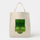 Tote Bag Gay pride Belfast - Brighton Irlande LGBT - (Dos)
