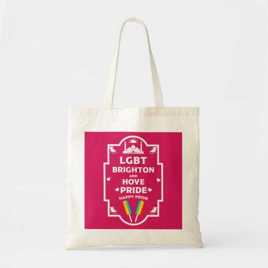 Tote Bag Gay pride Brighton (Devant)