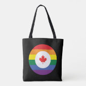 Tote Bag Gay pride canadien (Dos)