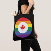 Tote Bag Gay pride canadien (De près)