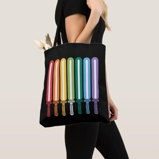 Tote Bag GAY PRIDE du drapeau LGBT (De près)
