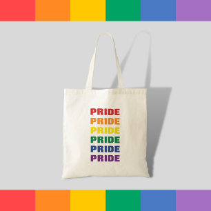 Tote Bag GAY PRIDE LGBTQ - Texte extensible personnalisable