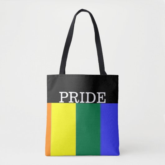 Tote Bag Gay pride Rainbow Personnalisé (Devant)