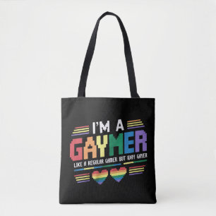 Tote Bag Gaymer comme un joueur régulier mais bien plus gay