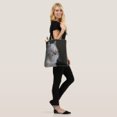 TOTE BAG GAZE BLEUE (Sur le modèle)