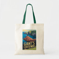 Géant's Causeway Irlande Travel Art Vintage