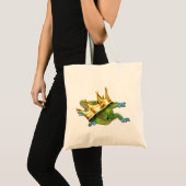 Tote Bag Gecko avec couronne (Devant (produit))