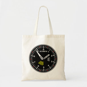 Tote Bag Geek de l'aviation pilote Altimeter