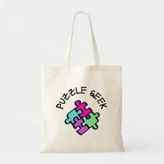 Tote Bag Geek de puzzle (Devant)