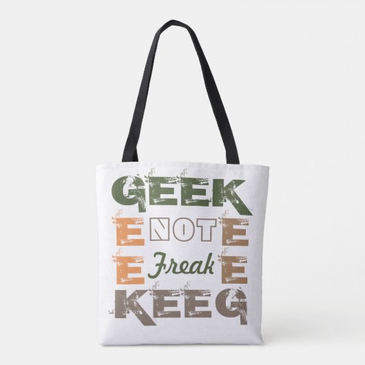Tote Bag Geek pas Freak (Dos)