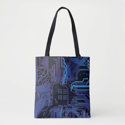 Tote Bag Geek Sortie carte de circuit électronique Nerd PCB (Devant)