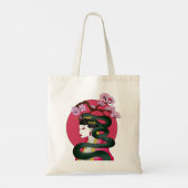 Tote Bag Geisha fille et serpent (Dos)