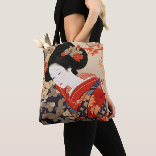 Tote Bag Geisha Ukiyo-e Art japonais