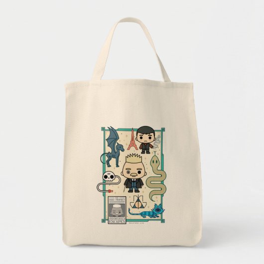 Tote Bag GELLERT GRINDELWALD™ et dessin sur os (Devant)
