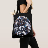 Tote Bag Gem diamant élégant à facettes (De près)