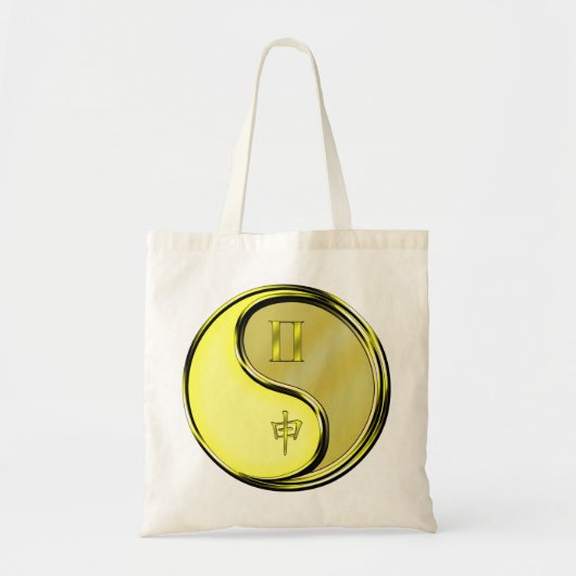 Tote Bag Gémeaux & Singe de Métal (Devant)