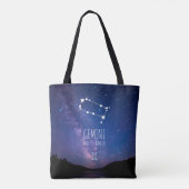 Tote Bag Gemini | Constellation Zodiaque personnalisée (Dos)
