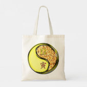 Tote Bag Gemini et Tigre de Feu (Dos)