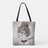 Tote Bag Gemini Masqué Lady Zodiac (Dos)