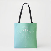 Tote Bag Gemini zodiaque horoscope étoile dégradé (Devant)