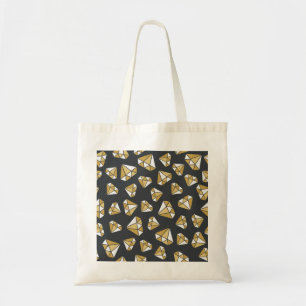 Tote Bag Gemstone Thème Vintage Motif sans couture.