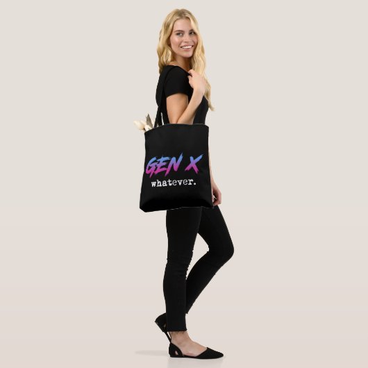 Tote Bag Gen X - peu importe (Sur le modèle)