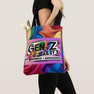 Tote Bag Gen Z pour l'égalité - Mon existence est la résist