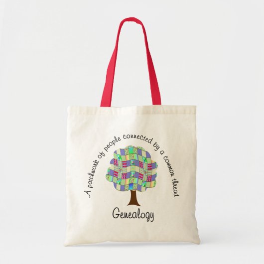 Tote Bag Généalogie des surfaces composées de l'arbre généa (Devant)