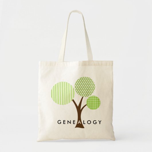 Tote Bag Généalogie Whimsical Patterned Family Tree Don (Devant)