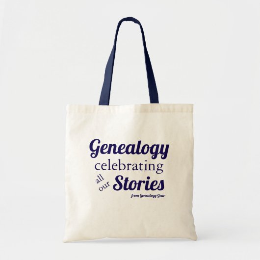 Tote Bag Genealogy – celebrating all our stories (Devant)