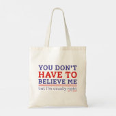 Tote Bag Généralement correct (Dos)