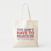 Tote Bag Généralement correct (Devant)