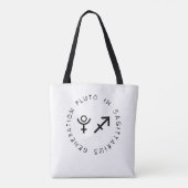 Tote Bag Génération Pluto in Sagittarius Astrologie Zodiac (Dos)