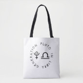 Tote Bag Génération Pluton en Balance Astrologie Zodiaque (Devant)