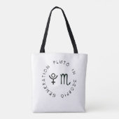 Tote Bag Génération Pluton en Scorpion Astrologie Zodiaque (Dos)