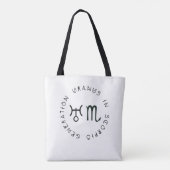 Tote Bag Génération Uranus dans Scorpio Astrologie Zodiac (Dos)