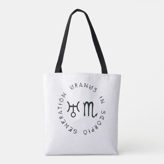 Tote Bag Génération Uranus dans Scorpio Astrologie Zodiac (Dos)