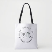 Tote Bag Génération Uranus en Scorpion Astrologie Zodiaque (Devant)