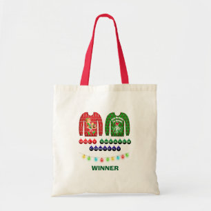 Tote Bag Génial gagnant du concours de pull de Noël Custom