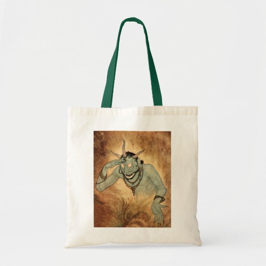 Tote Bag Génie des nuits arabes par Edmund Dulac (Devant)
