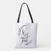 Tote Bag Gentil de vous rencontrer (Dos)