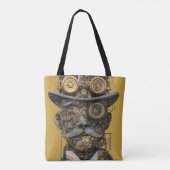 Tote Bag Gentleman Mécanique Steampunk (Dos)