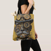 Tote Bag Gentleman Mécanique Steampunk (De près)
